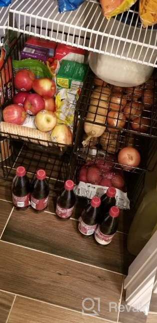 img 1 attached to Organize Your Kitchen With BENOSS 4-Layer Metal Fruit Basket On Wheels! review by Pogo Shakey