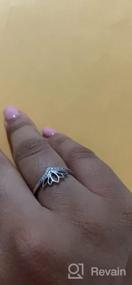 img 6 attached to Серебряное кольцо с красивым цирконом для свадьбы BORUO