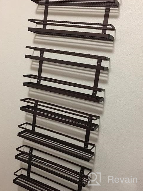 img 1 attached to Maximize Your Kitchen Space With MEIQIHOME 4 Tier Spice Rack Organizer - Perfect Storage Solution For Pantry, Cabinet, Door, Wall Mount, And Countertop In Sleek Black Design! review by John Arsov