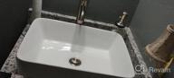 img 1 attached to Rectangular Vessel Sink And Brushed Nickel Faucet Combo - KES Bathroom Above Counter Sink With Matching Metal Pop Up Drain, 19"×14.6", BVS110-C2 review by Christopher Todd