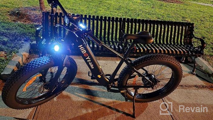 img 1 attached to Hiboy P6 Electric Bike For Adults, 750W BAFANG Motor 28MPH Ebike, 26" Fat Tire Electric Mountain Bike, 48V 13AH Removable Waterproof Battery, Shimano 9 Speed Gears, Hydraulic Suspension Fork E Bikes review by David Hashman