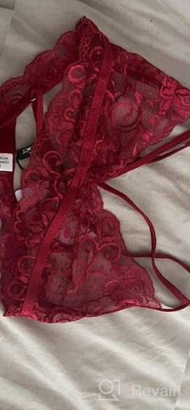 img 1 attached to 3-Piece Lace Bralette And Mini Skirt Lingerie Set With G-String For Women By Klier review by Kyle Hong