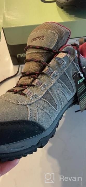 img 1 attached to Waterproof Hiking Shoes For Women And Men: Lightweight, Breathable, And Non-Slip Trail Running Sneakers For Trekking And Camping By Riemot review by Angela Murphy