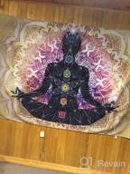 img 1 attached to Colorful Mandala Chakra Tapestry For Yoga & Meditation - Indian Wall Hanging Decoration For Studio Room With 7 Chakras review by Krystle Garcia