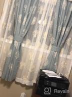 img 1 attached to VOGOL Embroidered Floral Pattern Faux Linen Grommet Curtains, 60% Blackout Thermal Insulated Heavy Drapes For Bedroom/Living Room Window Treatment Panels, 52 X 84 Inch review by Govindarajan Diepenbrock
