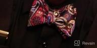img 1 attached to Paisley Perfection: HISDERN Men'S Bow Tie & Pocket Square Set For Formal Occasions review by Tom Reasons