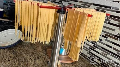 img 1 attached to Efficient Pasta Drying Made Easy With KITCHENDAO'S Collapsible Rack - Holds Up To 5Lbs! review by Greg Case