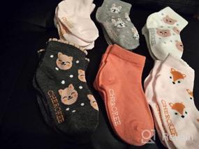 img 6 attached to 👧 Set of 12 Shorty Socks for Little Cherokee Girls