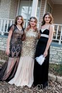 img 1 attached to PrettyGuide Women 'S 1920S Black Sequin Gatsby Maxi Long Evening Prom Dress review by Brooke Flora