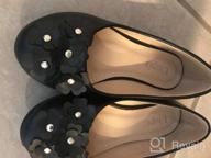 img 1 attached to Stylish Nova Utopia Toddler Ballet Flat Shoes for Little Girls (Size 9-4) review by Joe Merculief