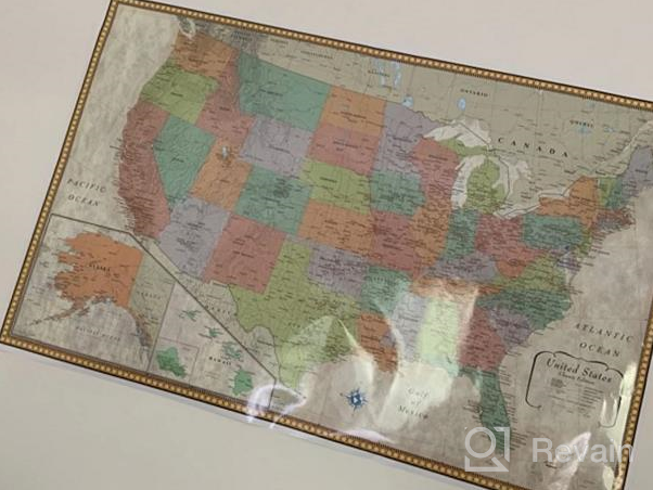 img 1 attached to RMC 32" X 50" Signature United States USA And World Wall Map Set (Laminated) review by Peris Holland