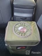 img 1 attached to EPAuto Waterproof Car Trash Can With Lid And Storage Pockets, Green review by Eric Jones