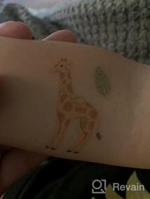 img 5 attached to Wild Jungle Temporary Tattoos - 36 Unique Elephant, Giraffe, And Tiger Styles Ideal For Safari-Themed Parties, Baby Showers, And Arts And Crafts