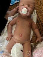 img 1 attached to 18In Platinum Full Silicone Baby Doll Boy - Realistic, Lifelike & Newborn Look! review by Adam Webbie