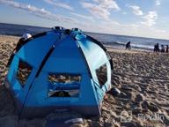 img 1 attached to Instant Beach Sun Shelter: Enjoy The Outdoors With Easy Go Umbrella Tent! review by Scott Richardson