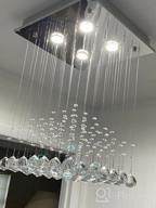 картинка 1 прикреплена к отзыву Saint Mossi 3-Light Crystal Chandelier For Modern Homes: Elegant And High-Quality Fixtures For Ceiling And Pendant Lighting, H18 X W12 X L12 от Ryan Calabro
