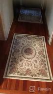 img 1 attached to UKELER Vintage Rustic Shabby Rose Rugs Luxury Soft Elegant Traditional Rugs Accent Floral Floor Rugs Carpet For Home Living Room/Bedroom (78.7''X55'', Country Rose) review by Sam Pullen