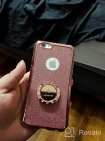 img 5 attached to Sparkle And Style: OCYCLONE Glitter IPhone 6/6S Case With Kickstand And Rhinestone Bumper - Perfect For Girls And Women