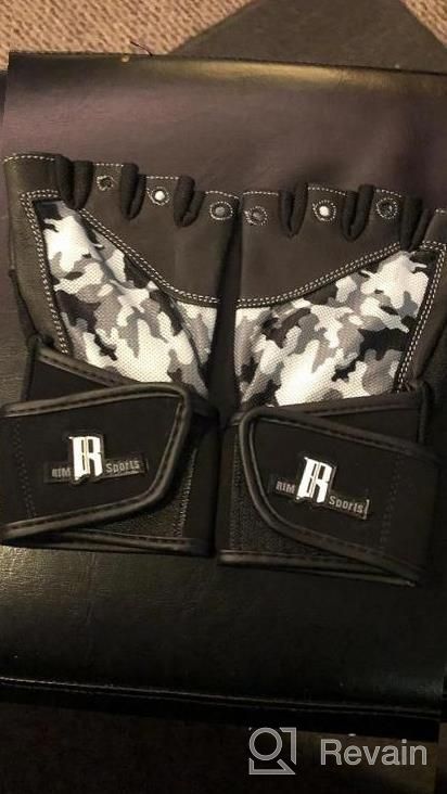 img 1 attached to Premium Leather Weight Lifting Gloves With Wrist Support - Supreme Protection For Pullups, Deadlifts & More! review by Chris Hazzard