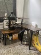 img 1 attached to Maximize Your Kitchen And Bathroom Space With Homode 3 Tier Corner Countertop Organizer - Adjustable Wood Spice Rack With Easy Assembly - Black Oak Finish. review by Brandon Patterson