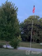 img 1 attached to Raise Your Flag To New Heights With WeValor'S 16Ft Heavy-Duty Aluminum Telescopic Flag Pole Kit With American Flag And Golden Ball Top review by Robert Bigelow