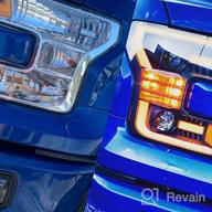 img 1 attached to Enhanced Performance AlphaRex PRO-Series Black LED Tube Dual Projector Headlights For 2015-2017 Ford F150 Halogen Type With Switchback DRL, Sequential Signal, And Activation Light review by Joel Wright