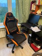 img 1 attached to Gaming chair COUGAR Rampart, upholstery: imitation leather/textile, color: black review by Franciszka Adamski ᠌