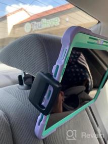 img 8 attached to Автомобильный держатель для планшета, подставка для крепления на подголовник для детей - незаменимый аксессуар для путешествий, совместимый с iPad, IPhone, Galaxy Tab, Fire HD, Switch и другими устройствами 4,7–12,9 дюйма