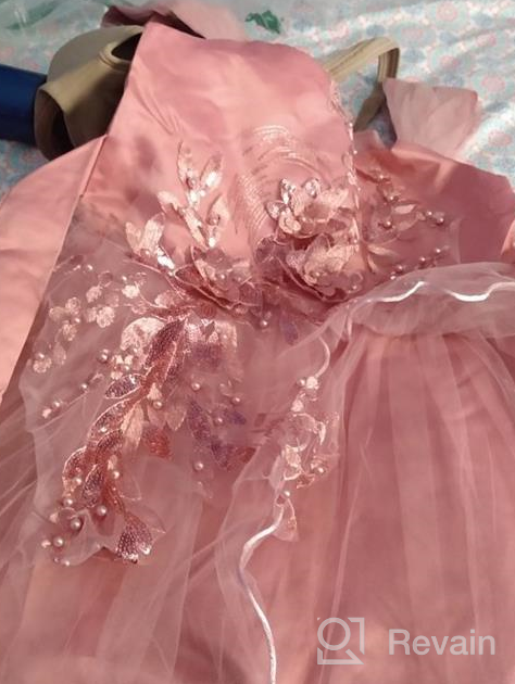 img 1 attached to Magical Princess Flower 👸 Communion Dresses for Girls' Wedding Attire review by Chrissy Ramirez