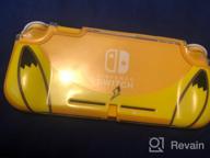 img 1 attached to Protect Your Switch Lite With Mumba'S Thunderbolt Series Clear Cover And TPU Grip In Yellow - Compatible And Effective! review by Keith Bradley