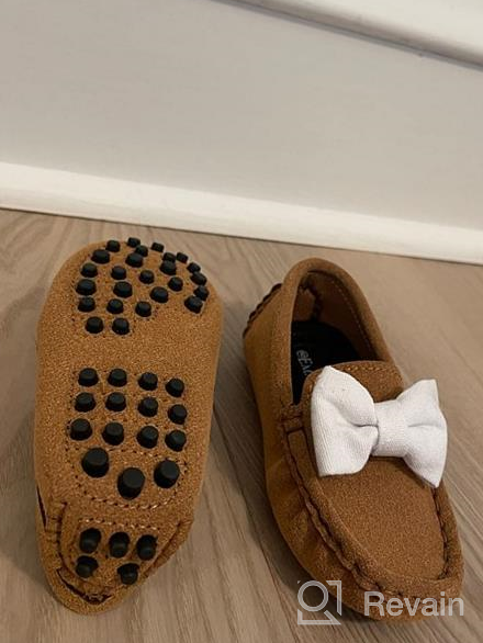 img 1 attached to EmaNeo Loafers Moccasins Toddler Numeric_1 Boys' Shoes review by Brandon Roberts