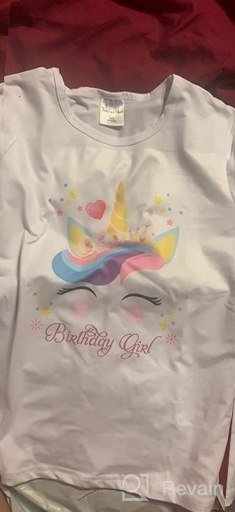 img 1 attached to Ultra Unicorn Birthday Short Sleeve T Shirt 🦄 - Stylish Girls' Clothing in Tops, Tees & Blouses! review by Kristina Davis