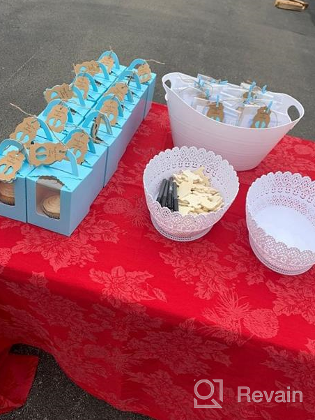 картинка 1 прикреплена к отзыву EUSOAR Cupcake Boxes Kraft Paper, 50Pcs Portable Single Individual Paper Cupcake Holder Containers ,Muffin Gift Boxes With Window Inserts Handle, For Wedding Birthday Party Candy Boxes от Wensheng Dunbar