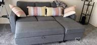 img 1 attached to Small Space Sectional Sofa With Ottoman: HONBAY Reversible Dark Grey L-Shaped Couch And Chaise. review by Michael Rodas