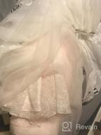 img 1 attached to Bridal Veil With Comb: 1 Tier, Cut Edge, Fingertip & Cathedral Length For Wedding review by Wendy Lee