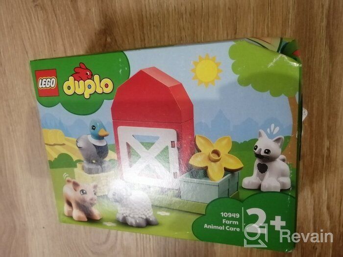 img 1 attached to 🧩 LEGO DUPLO Town Farm Animal Care 10949 Building Toy Set for Toddlers; Farm Playset with 4 Animal Figures – Duck, Cat, Pig, and Sheep, New 2021 (11 Pieces) review by Ada Borkowska ᠌