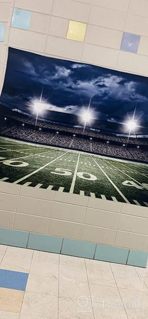 img 1 attached to Football Stadium Field Light Night Soccer Turf Home Decor Wall Tapestry 60X80 Inches review by Jimmy Montalvo