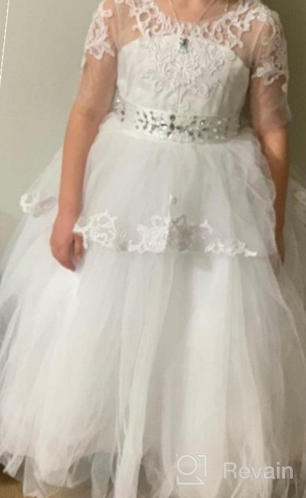 img 1 attached to 👗 White Girls' Clothing for Communion: First Communion Dresses – The Perfect Choice review by Chris Bradford