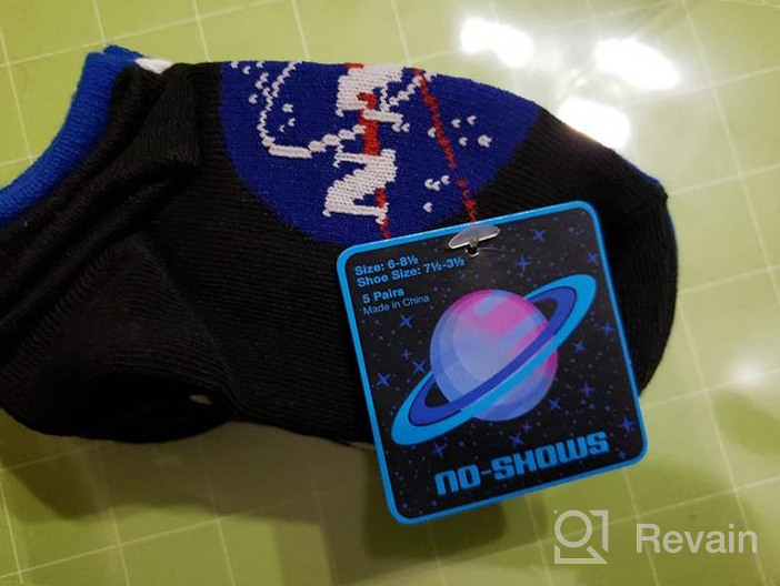 img 1 attached to Multicolored No Show Casual Socks, Pack of 5, Shoe Size 3-8 US by SAN Boys review by Antonio Edan