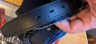 img 1 attached to Men's Dress Casual Black Executive Leather Belts - Premium Accessories review by Justin Heynoski