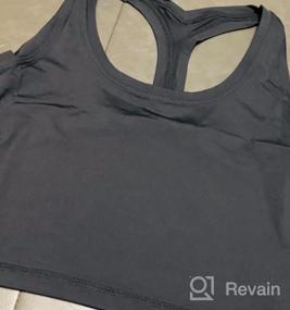 img 5 attached to AGUTIUN Women'S Racerback Tanks With Built-In Bra For Yoga And Running Workouts