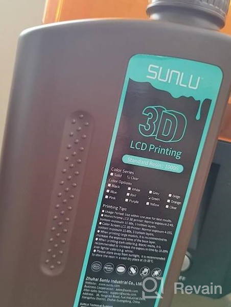 img 1 attached to SUNLU 3D Printer Resin, Rapid Curing Standard Resin For LCD DLP SLA Resin 3D Printer, Low Shrinkage, High Precision, 2000G 3D Resin, 500G Per Bottle, Light Grey+White+Clear Blue+Clear Red review by Darryel Tokarczyk