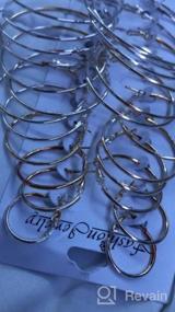 img 5 attached to Fashionable and Versatile: 12 Pairs of Big Circle Hoop Earrings Set for Women and Girls - Dia 2 - 7.5cm