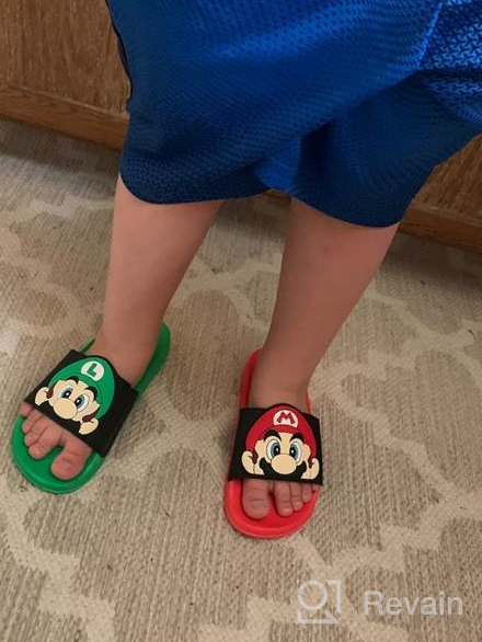 img 1 attached to Super Mario Mismatch Boys' Sandals: Nintendo-Themed Footwear at its Finest review by Zach Spangler