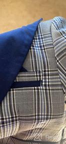 img 5 attached to Plaid Tuxedo Dresswear Pieces Blazer Boys' Clothing
