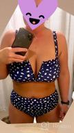 img 1 attached to Womens High Waisted Cheetah Leopard Swimsuits Bikini Sexy Padded Push Up Animal Cow Printed 2 Piece Bathing Suit review by Chris Bailey
