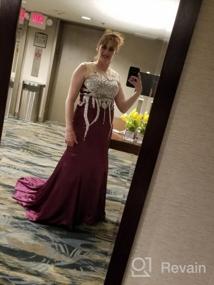 img 5 attached to Stunning Promworld Lace Mermaid Evening Gown: Perfect For Formal Occasions