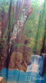 img 5 attached to Beddinginn Colorful Trees Of Life занавеска для душа, сверхмощная, водонепроницаемая занавеска для душа, современная для декора ванной комнаты с крючками 12 шт. (Дерево жизни, 72*84 дюйма)