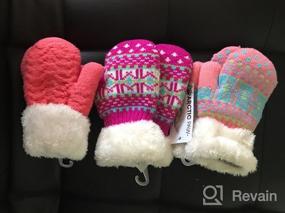 img 8 attached to Детские варежки-рукавицы из шерпы для малышей: необходимые аксессуары для мальчиков в холодную погоду.
