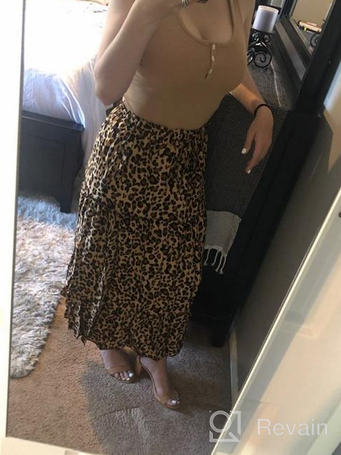 img 1 attached to Boho Floral Maxi Skirt With Pockets - Elastic High Waist And A-Line Cut - Perfect For Women Who Love Simple And Fun Fashion review by Chris Nastanovich